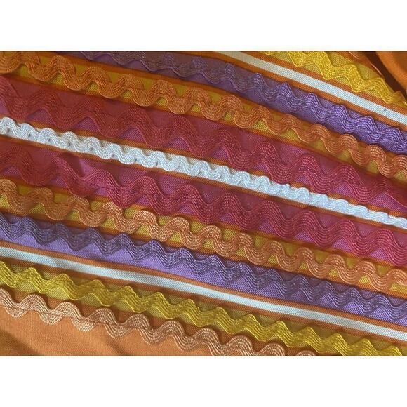 Sandra Roth Ciaosport 8 Vintage Silk Blend Striped Blouse Shoulder Pads - Picture 5 of 5